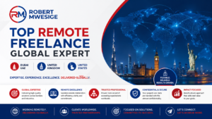 Hire Robert Mwesige, A Premier Global Freelance Expert for Brand Strategy, AI Tech, And Digital Marketing. Delivering Top-Level Specialized Expertise with Personal Accountability Across Dubai, The UK, And The USA. 2026's Leading Choice for Remote Business Growth.