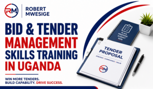 A Tender and Bid Management Training Course in Uganda is a Professional Development Program That Teaches People How to find, write, and Win Business Contracts, including PPDA Compliance, eGP Systems, NGO RFPs, Oil and Gas National Content, and Proposal Mechanics for Winning High-Value Contracts.