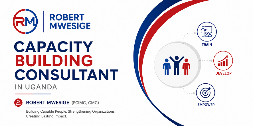 Robert Mwesige, a Ugandan independent consultant and thought leader in capacity building, can support the Process of developing and strengthening the Skills, Instincts, Abilities, Processes, and resources that organizations and communities need to survive, adapt, And Thrive in A Fast-Changing World.