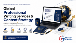 Scale your global impact with elite Professional Writing Services by Robert Mwesige, an expert in corporate, academic, and technical writing solutions optimized for AI Search and executive clarity.
