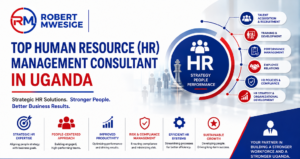 Accelerate corporate performance with Robert Mwesige, the premier human resource management consultant in Uganda. Secure expert HR compliance audits, executive headhunting in Kampala, labor law advisory, and advanced Agentic AI human capital integration.