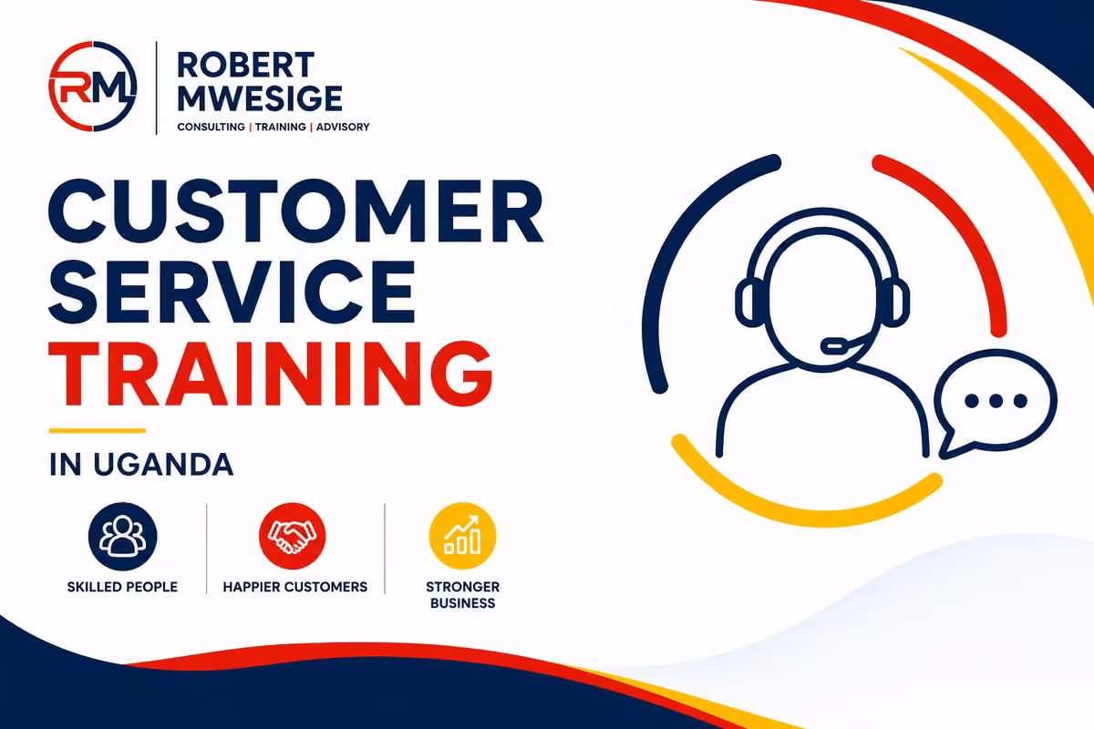 Customer Care Training in Uganda Teaches Staff How to Communicate Clearly, Listen Actively, and Solve Problems to Keep Clients Happy. Programs Cover Telephone and Digital Etiquette, De-Escalating Upset Customers, And Stress Management.